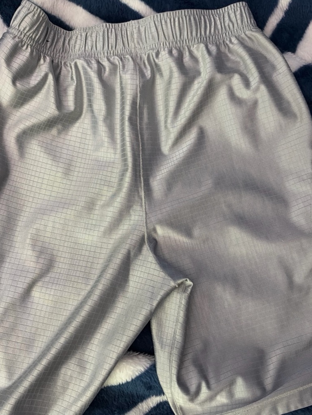 Kids SilverNike Athletic Shorts